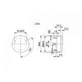 Jokon Knipperlicht LED 726 Rond Wit Jokon Knipperlicht LED 726 Rond Wit