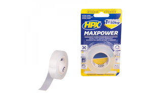 HPX Max Power Bevestigingstape 2mtrx19mm Transparant