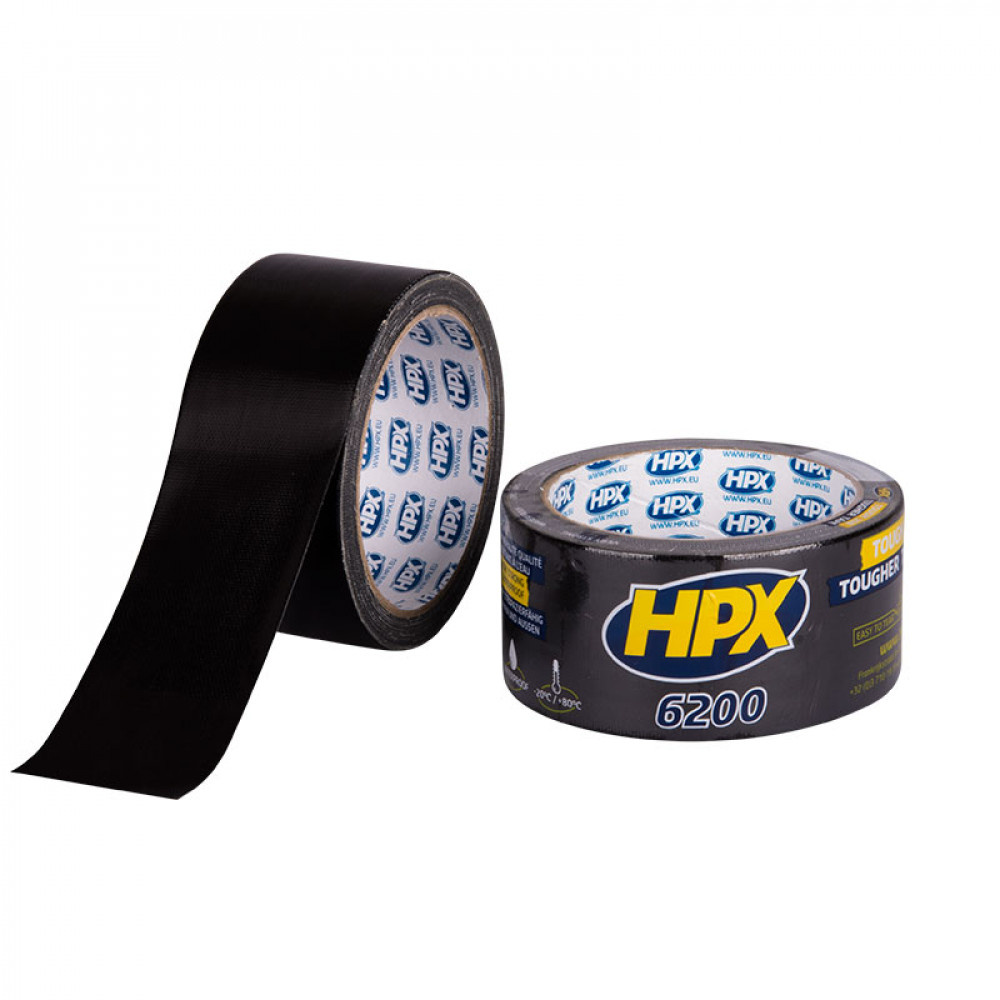 HPX 6200 Reparatie Tape 48mmx10m Zwart HPX 6200 Reparatie Tape 48mmx10m Zwart