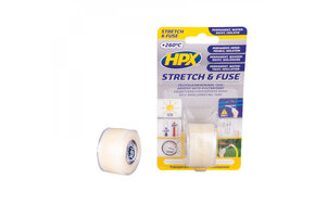 HPX Stretch & Fuse Zelfvulkaniserende Tape 1.80mtr Transparant