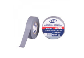 HPX PVC Isolatietape VDE 20mtrx19mm Grijs