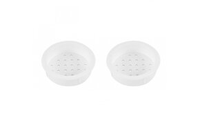 Rozet Wit 34-39mm rond inbouw à 4 st.