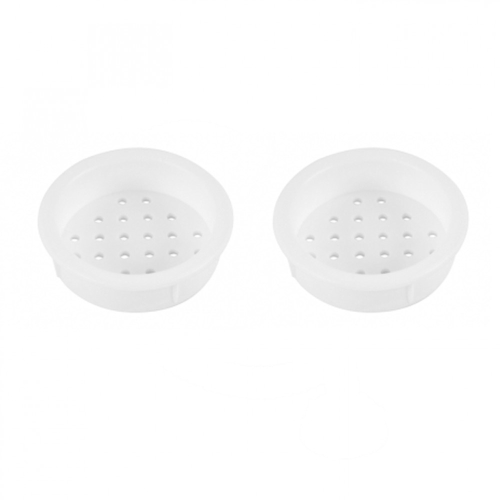 Rozet Wit 34-39mm rond inbouw à 4 st. Rozet Wit 34-39mm rond inbouw à 4 st.