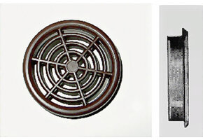 Rozet bruin 43-48mm rond opbouw à 2 st.