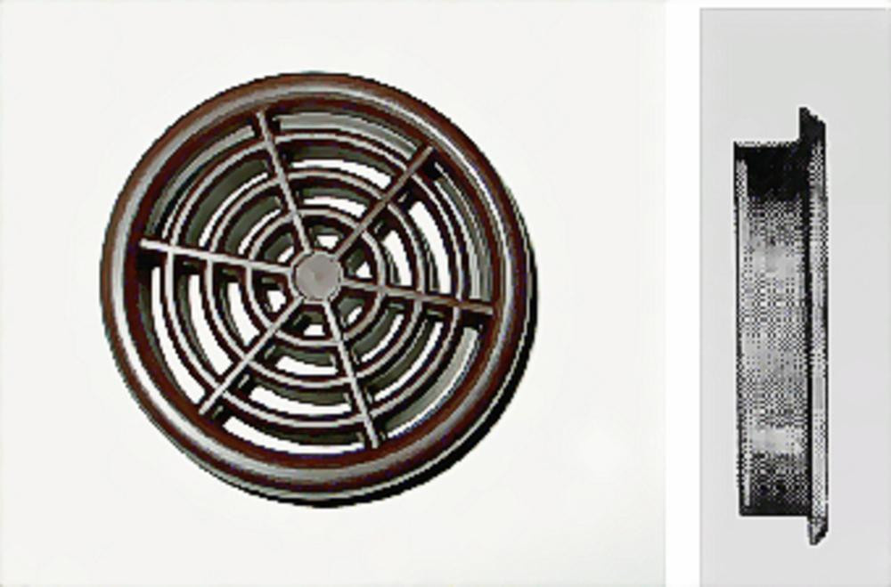 Rozet bruin 43-48mm rond opbouw à 2 st. Rozet bruin 43-48mm rond opbouw à 2 st.