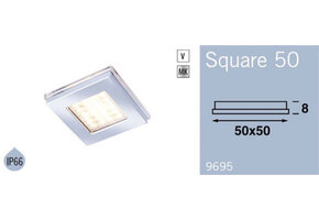 Frilight Opbouwspot Square 50 Wit 4SMD