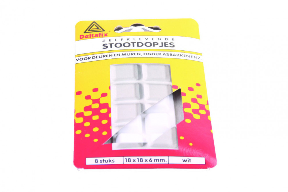 Deltafix Stootdopjes 18x18mm Transparant set 8st Deltafix Stootdopjes 18x18mm Transparant set 8st