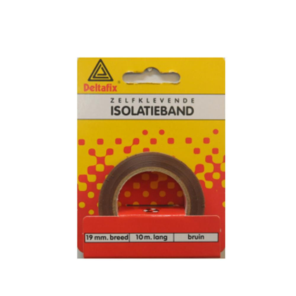 Deltafix Isolatieband Op Kaart 10mtrx19mm Bruin Deltafix Isolatieband Op Kaart 10mtrx19mm Bruin
