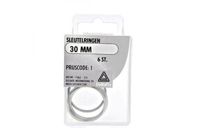 Deltafix Sleutelring 30mm Set 6st