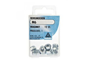 Deltafix Borgmoer Zeskant Verzinkt M6 12st