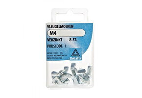 Deltafix Vleugelmoer Verzinkt M4 Set 8st