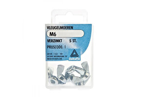 Deltafix Vleugelmoer Verzinkt M6 Set 5st