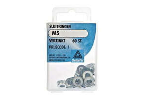 Deltafix Sluitring Verzinkt M5 Set 60st