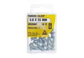 Deltafix Parker CK Verzinkt 4.8x25mm Set 18st