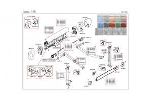 Fiamma eindkap F45i rechts Wit