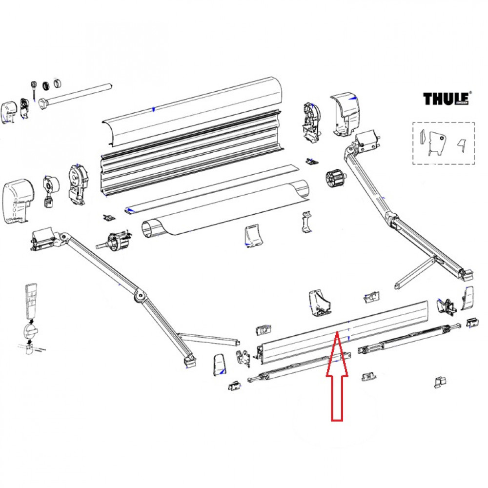 Thule Lead Rail 8000 4.50 Thule Lead Rail 8000 4.50