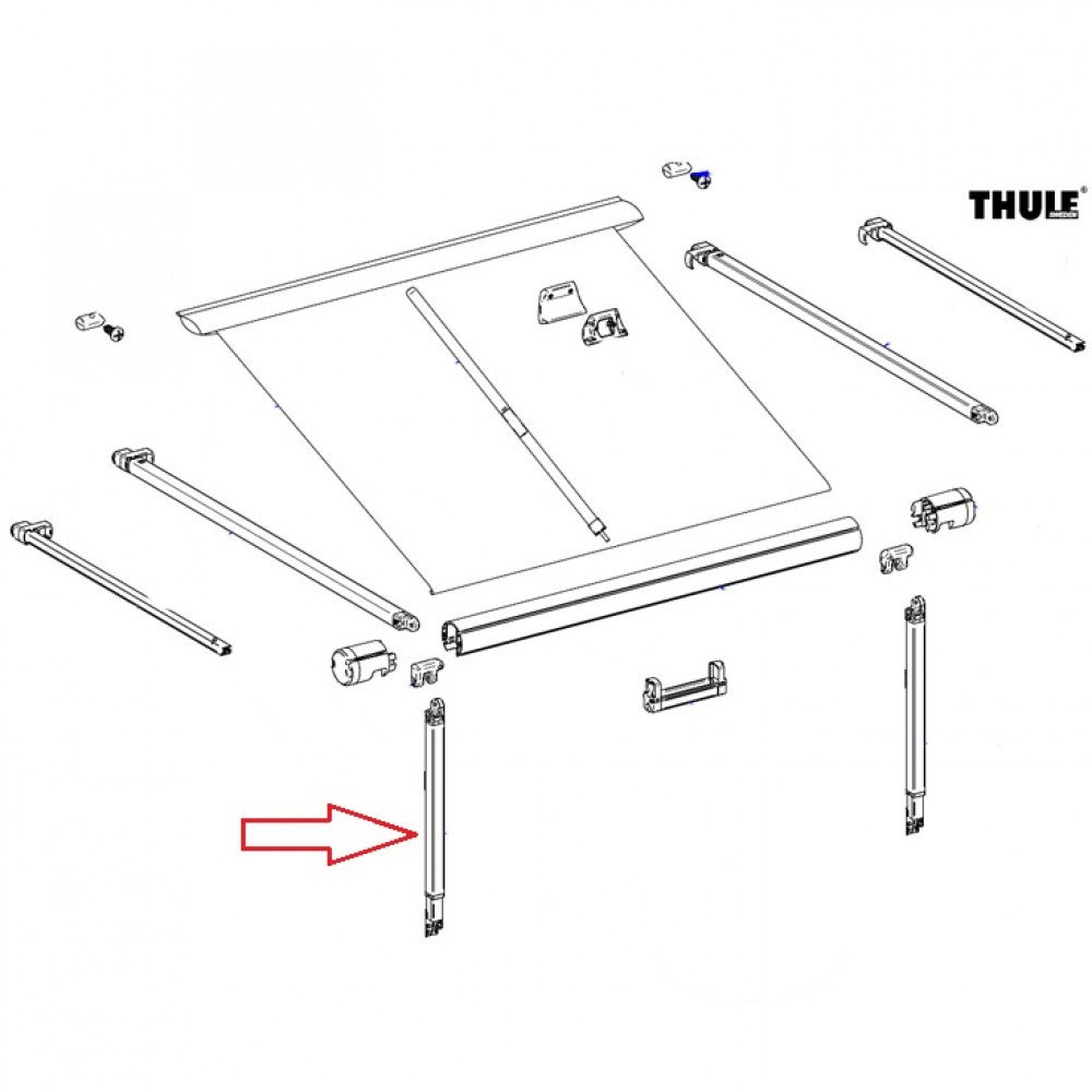 Thule Support Arm 1200 2.60 Thule Support Arm 1200 2.60