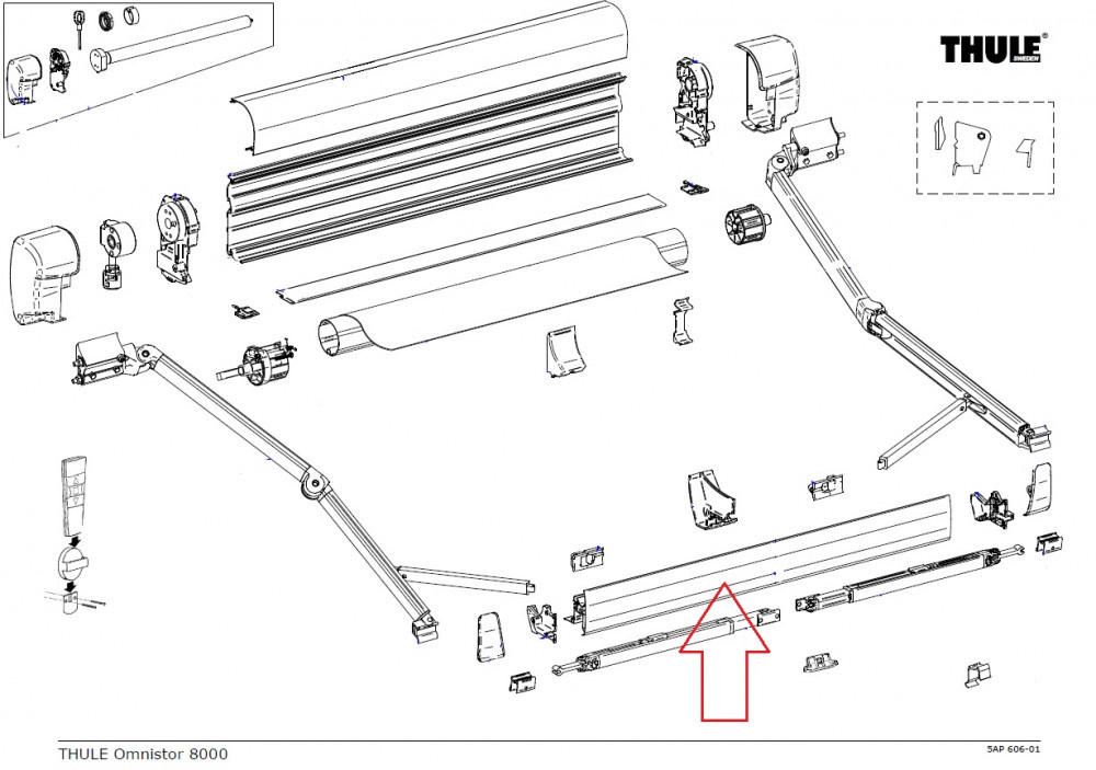 Thule Lead Rail 8000 3.50 Thule Lead Rail 8000 3.50