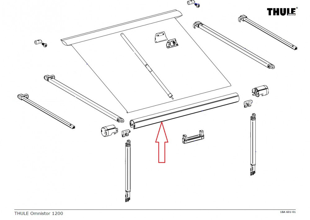 Thule Roller Tube 1200 4.25 Thule Roller Tube 1200 4.25