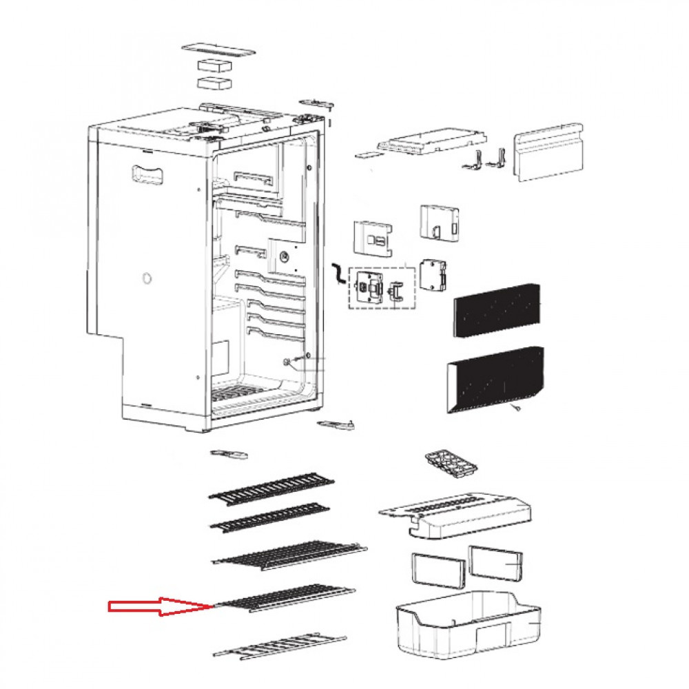 Dometic RMS8400 Rooster Bodem Verzinkt 426X25