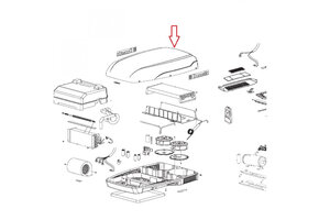 Dometic B2200 Afdekkap Wit