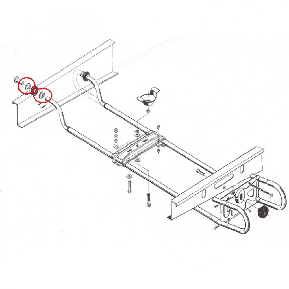 AL-KO Reservewielbeugel EH1 Sluitring A21 AL-KO Reservewielbeugel EH1 Sluitring A21
