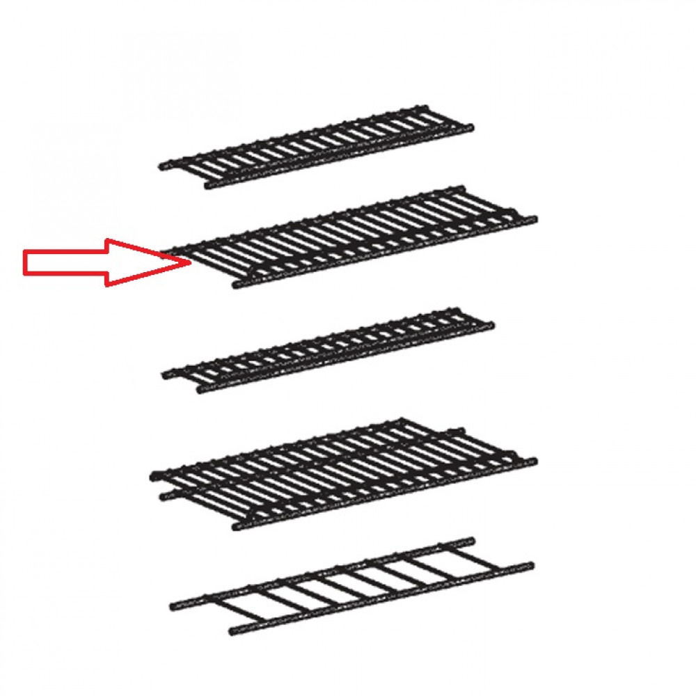 Dometic Bovenrooster verzinkt 463 x 165 2413375508