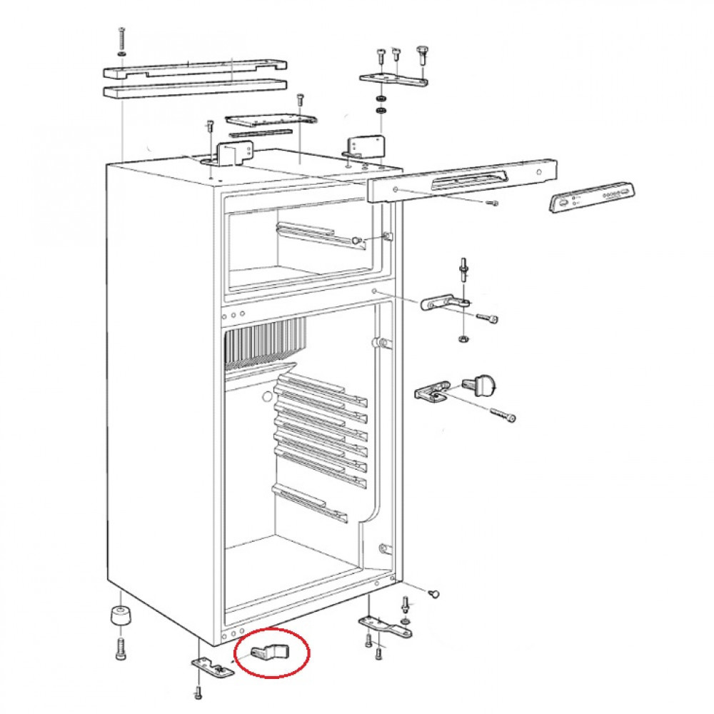 Dometic RM4505 Hendel Onderaan Links