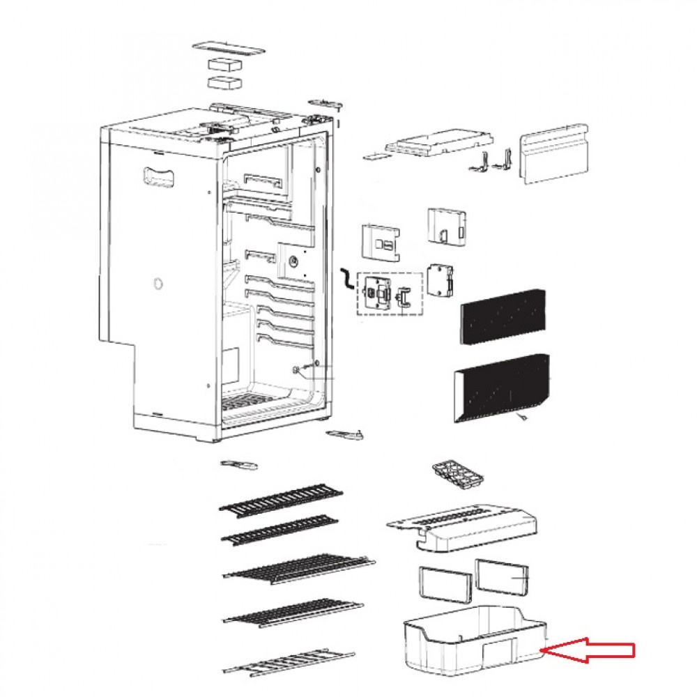 Dometic RMS8400 Groentebak