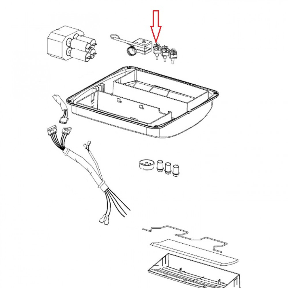 Dometic B1500 Schakelaar Ventilator Hoog/ Laag Dometic B1500 Schakelaar Ventilator Hoog/ Laag