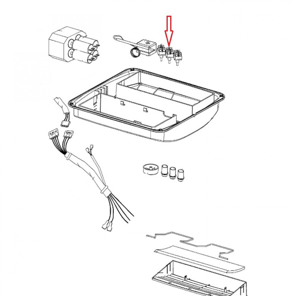 Dometic B1500 Schakelaar Warm/ Koud Dometic B1500 Schakelaar Warm/ Koud