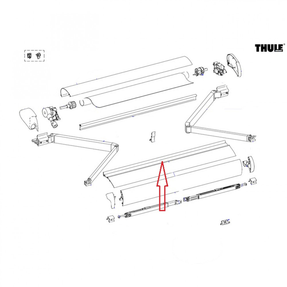 Thule Back Housing 8000 4.00 Thule Back Housing 8000 4.00