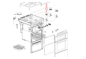 Thetford Fornuis Dual Fuel Brander Smal