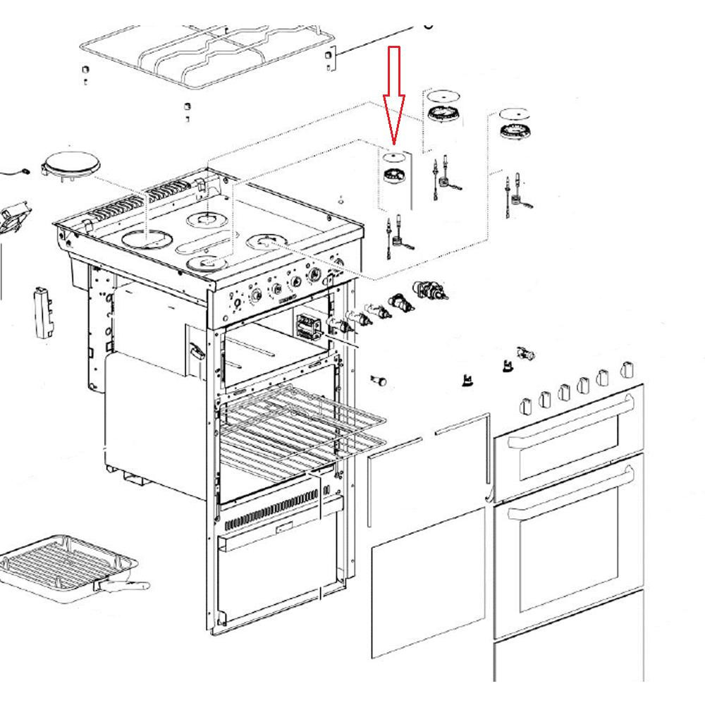 Thetford Fornuis Dual Fuel Brander Smal Thetford Fornuis Dual Fuel Brander Smal