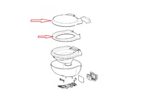 Thetford SC250/260 Seat & Cover CB Ceramic