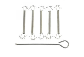 Campking frametrekveer 5 st  + montagepen 1 st