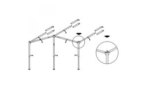 Campking Luifelframe Ameland L 25/22mm Alu