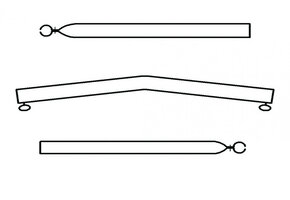 Campking Daksteun gebogen 22/19mm 170-250 Basic