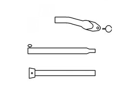 Campking Aandrukstang 25/22 mm alu
