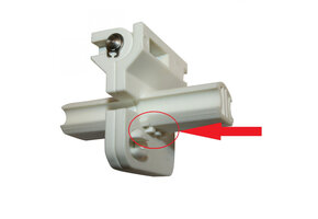 Travel Vision R6/ R7 scharnier met ribbels