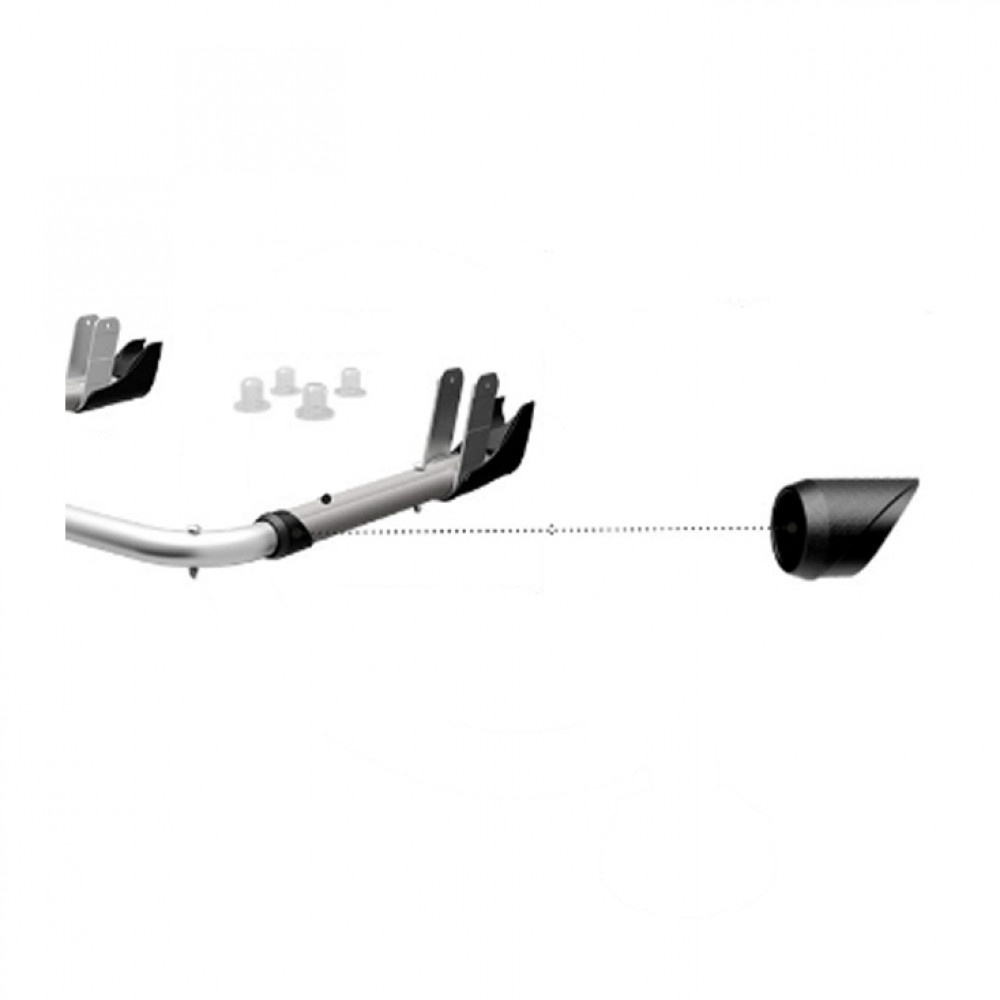 Fiamma buisverbinder onderbeugel zwart 98656M006 Fiamma buisverbinder onderbeugel zwart 98656M006