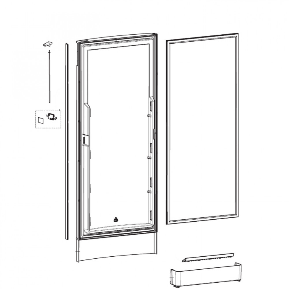 Dometic RML8551 Deur Compleet Service