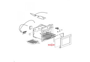 Thetford glass inner door Duplex oven