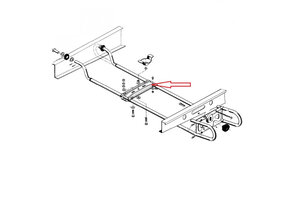 AL-KO Reservewielhouder EH1 Verbindingsplaat