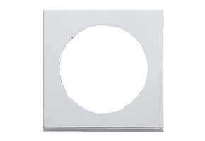 Berker Afdekraam Pure 1-Vaks Chroom Mat