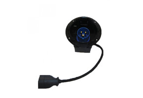 Inbouwstekkerdoos CEE Rond Zwart