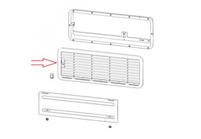 Dometic Luchtrooster Boven