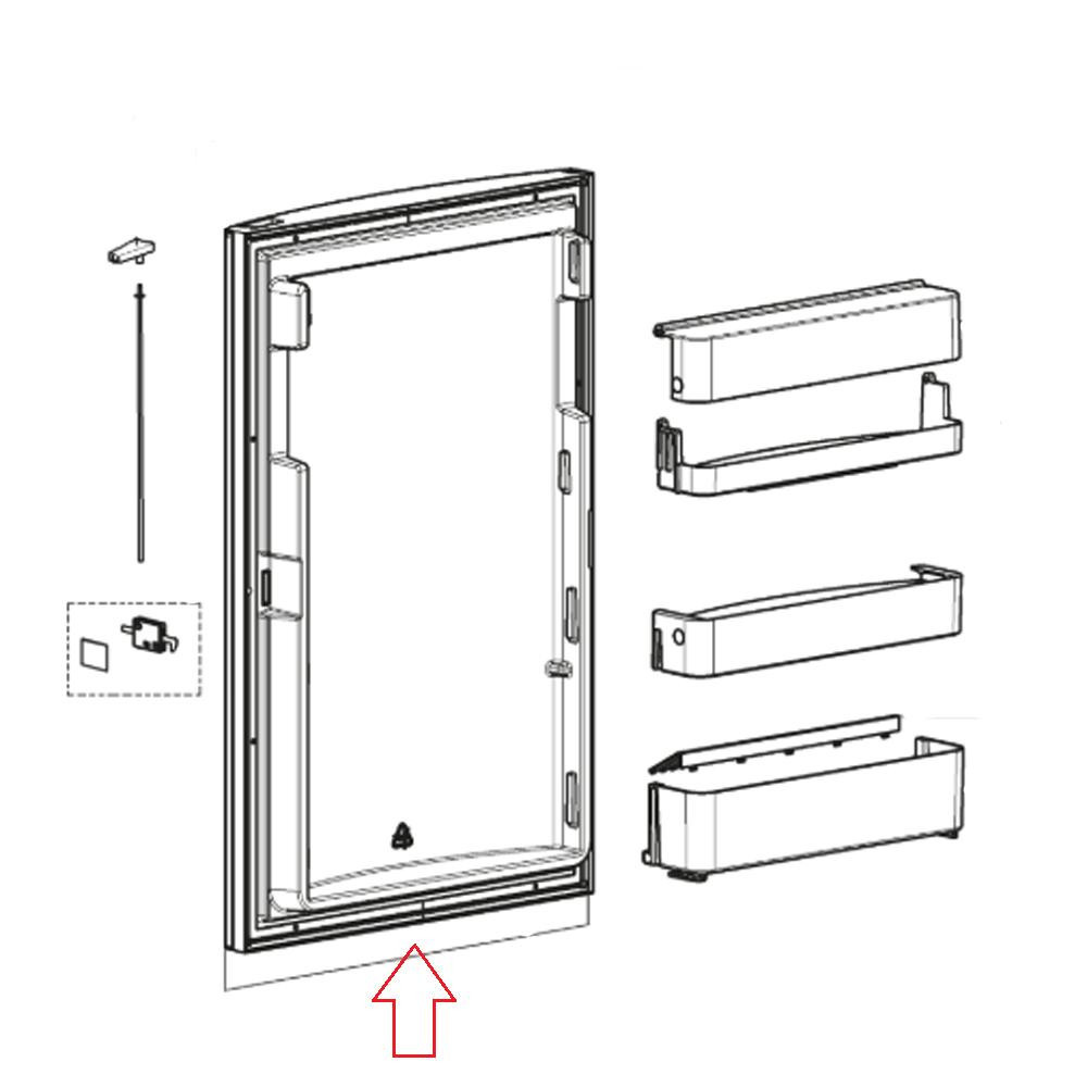Dometic RM8505 decoratieplaat spiegel Antra Dometic RM8505 decoratieplaat spiegel Antra