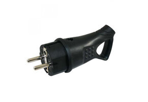 Stekker met handgreep rubber