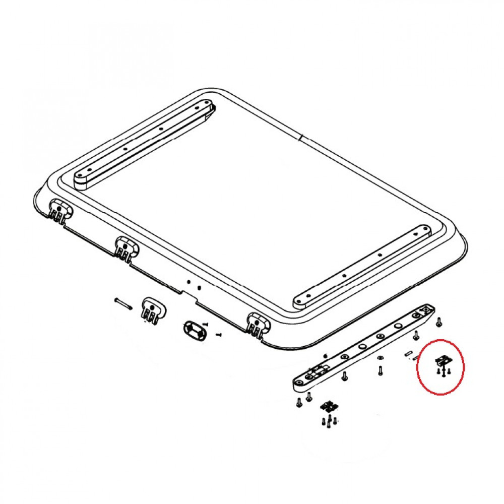 Dometic Heki 3/4 Plus Inloopkeg met Montagedelen Dometic Heki 3/4 Plus Inloopkeg met Montagedelen